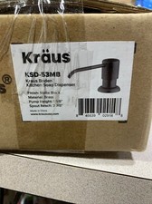 Black Matte Kitchen Soap Dispenser Kraus Boden KSD-53MB New in Box