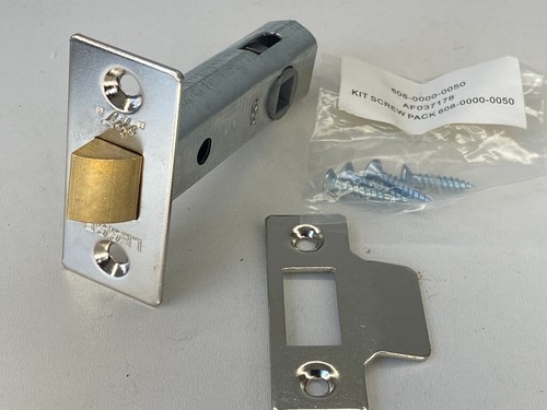 Legge Tubular Mortice Latch 3" 76mm STRIKING PLATE Nickel Plated 3722 Life DOOR - Picture 21 of 24