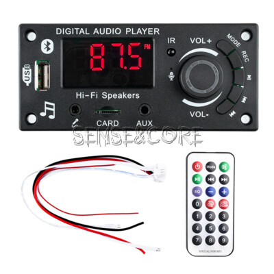 DC5-25V MP3 Decoder Board 2*50W Bluetooth Amplifier Car Audio Player FM Radio DE