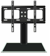 For LG 32LD650H Replacement Table Top High Gloss Glass TV Stand Black