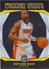 Dwyane Wade 2020-21 Optic Basketball Winner Stays Insert Chrome Card #16 Heat