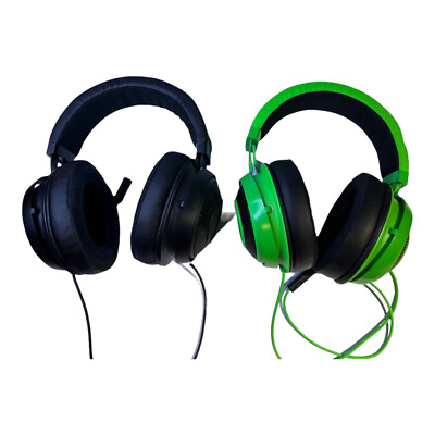 パソコン Razer KRAKEN TOURNAMENT EDITION GREEN Lot Of 2 Razer Kraken Tournament Edition THX 7.1 - BLK/GREEN - AS
