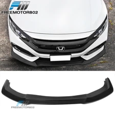 Fit 17-21 Honda Civic Si Hatchback PU GT Style Front Bumper Splitter Lip Spoiler