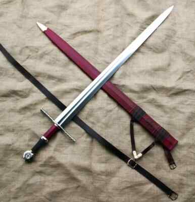 Hand Forged Stainless Steel Beautiful Viking Sword Cosplay Sword With Scabbard