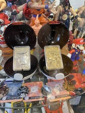 Pokemon Burger King Gold-Plated Cards Pikachu Poliwhirl Lot Vintage Pokeball