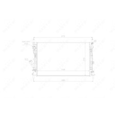 1x Kühler, Motorkühlung NRF 53743 passend für FORD