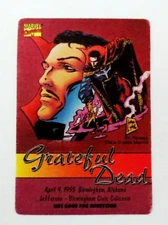 Grateful Dead Backstage Pass Alabama Birmingham AL 4/4/95 1995 Dr Strange Marvel