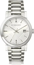 BURBERRY THE CITY Stainless Steel Silver Unisex Watch BU9000