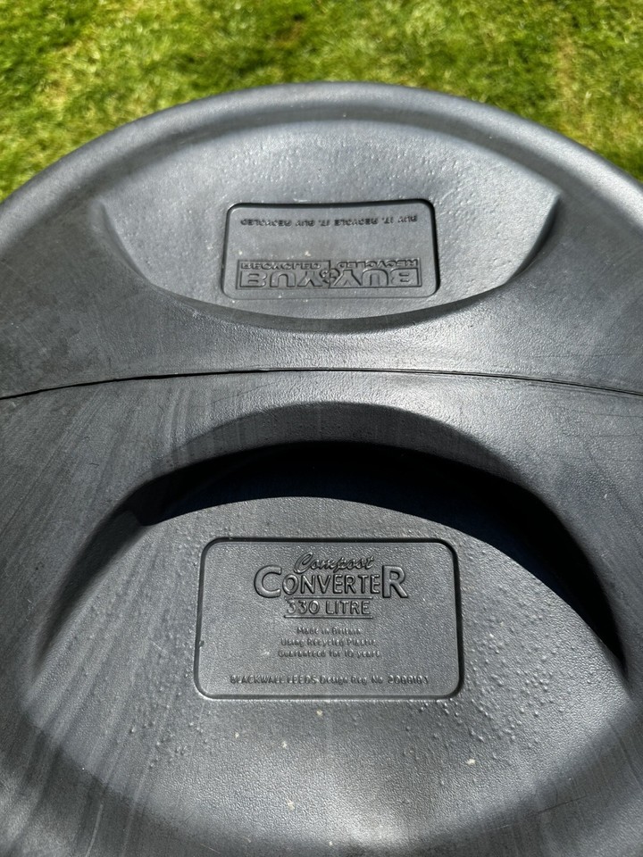 Large Blackwall Compost Converter Bin with Lid and Hatch Cover Black