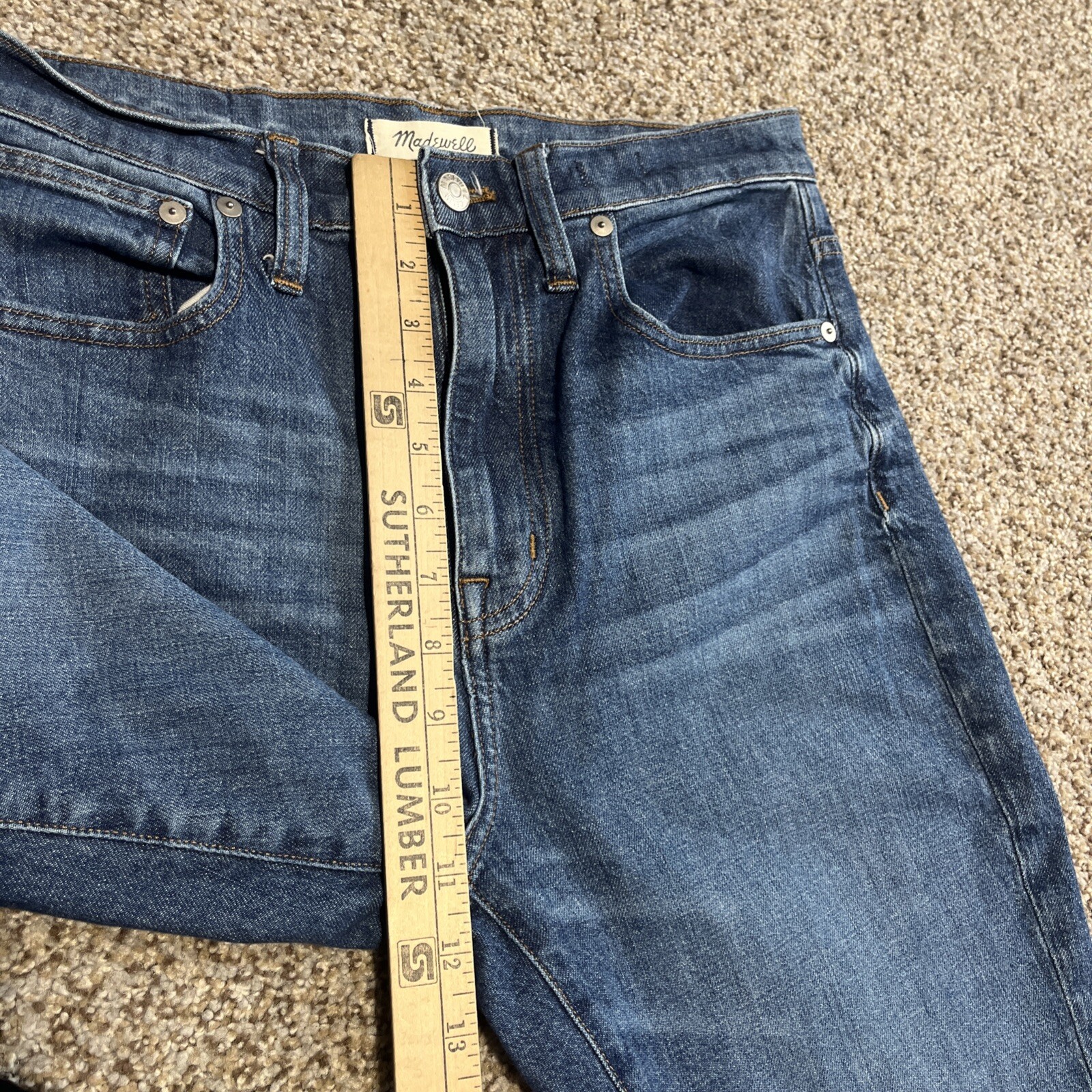 Madewell Jeans Womens 29 X 27 Blue The High-Rise Slim Boy Jean Denim - View 7