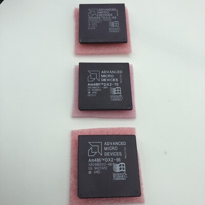 AMD 486 DX2 66 MHz CPU A80486DX2-66 Rare Vintage Processor AM486