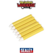 Image of Sealey TST13 Tyre Marking Crayon, White - Pack of 6