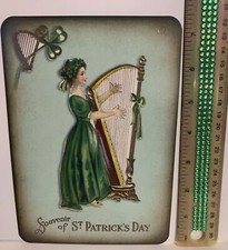 St. Patrick  s Day Decor VINTAGE STYLE Die Cut Cardboard 5 X 7  