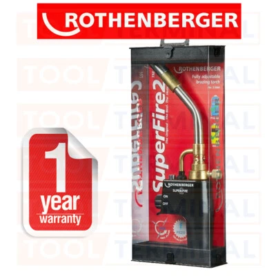 Rothenberger Super fire 2 Blow Torch Soldering, 3.5644 Brazing Gas Refillable