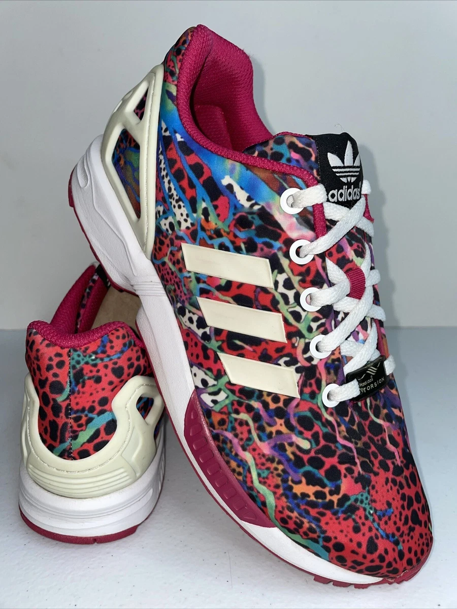 Gaseoso Prestador autómata Adidas Torsion ZX Flux Pink Multicolor Sneakers Shoes Women Size 6 -M19398  | eBay