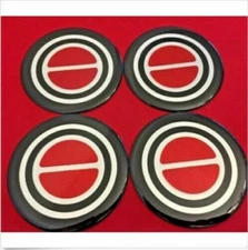 4pcs.1980-1996 FORD F150 BRONCO VAN Center Caps RED EMBLEM STICKERS BADGES LOGOS