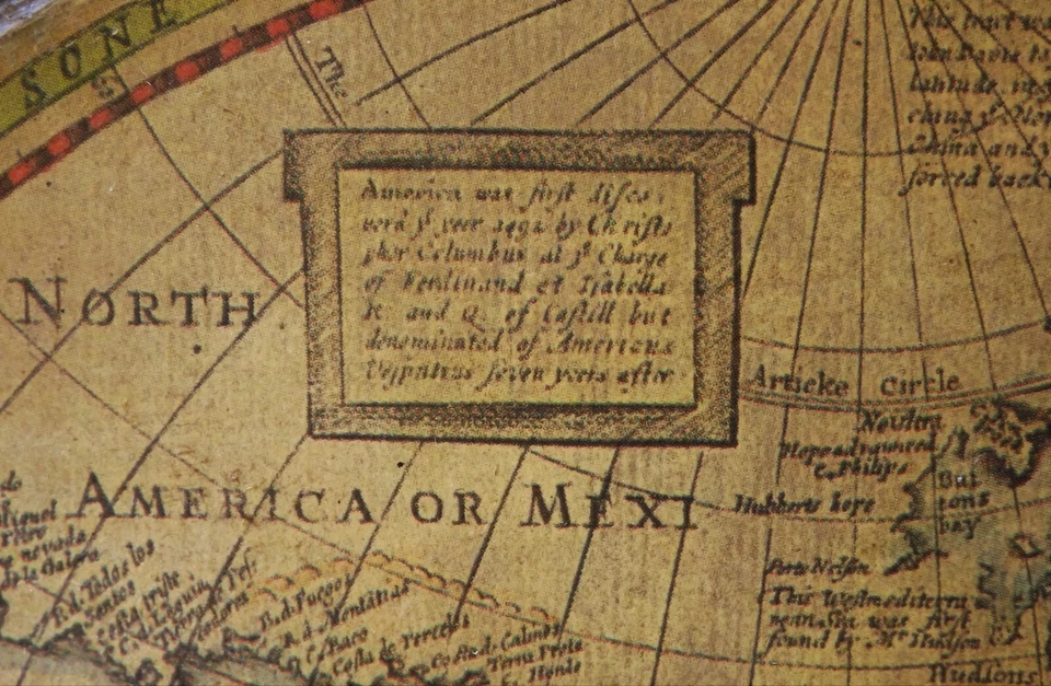 MAPA DEL MUNDO ANTIGUO UN MAPA DEL MUNDO NUEVO Y ACVRAT 1651 Foto 2 de 4