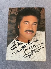 Engelbert Humperdinck - Original unterschriebene Autogrammkarte. 1990 Oh