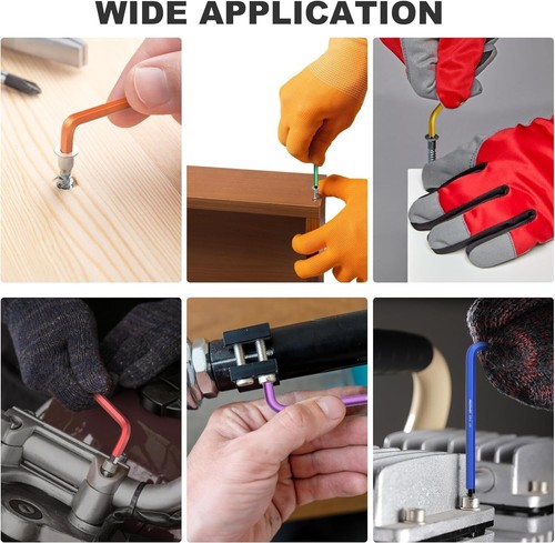Durable Extra Long Arm Ball End Allen Key Set - 27-Piece with Comfortable Grip - Picture 9 of 9