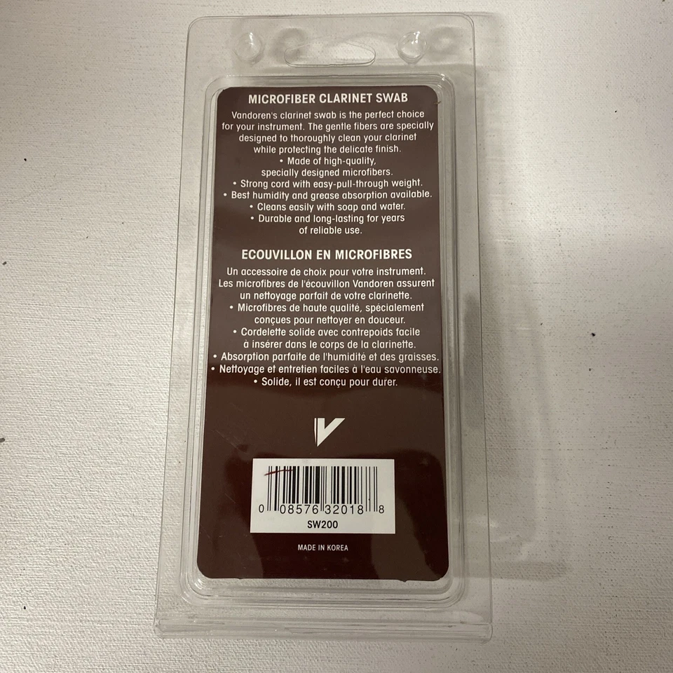 Vandoren Microfibra Clarinete Hisopos Bb Clarinete y Clarinete de Madera Ahorrador Kit de Cuidado Foto 3 de 4