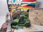 GI Joe AWE Striker 1985 Vintage Vehicle Jeep Complete With Driver Roll Bar Broke