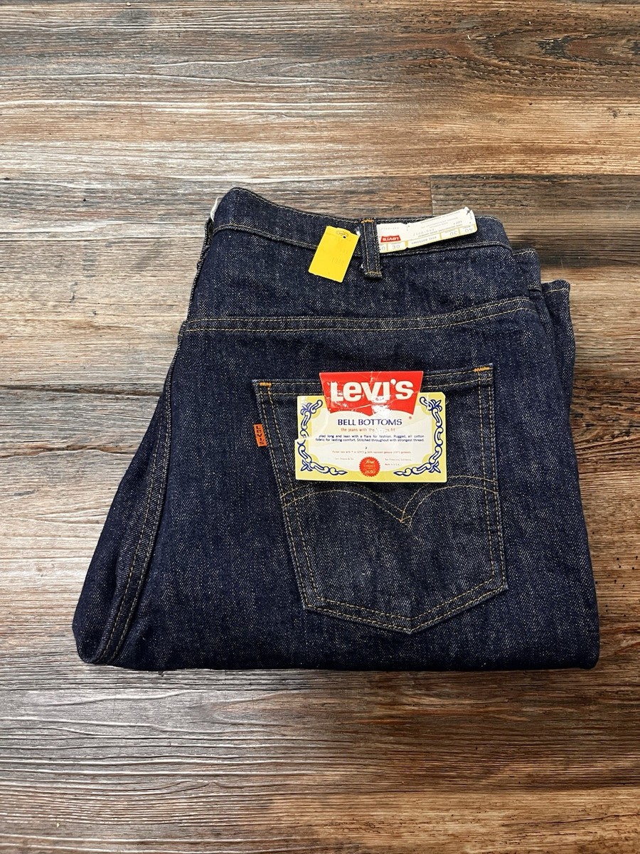 Vintage 1970s-80s Levi's Orange Tab 646 Big Bell Bottom