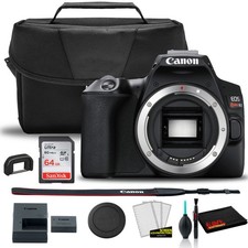 Canon Rebel SL3 DSLR Camera Body Canon Bag Sandisk 64GB Card Care Kit