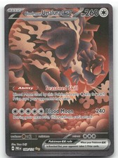 2025 Prismatic Evolutions Bloodmoon Ursaluna ex Secret Rare #168/131 on eBay