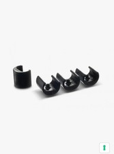 Set di quattro piedini originali di colore nero per sedia Plia Anonima Castelli