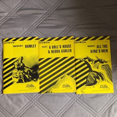 Cliffs Notes Hamlet, A Doll's House, All the King's Men Paperback Study Guide