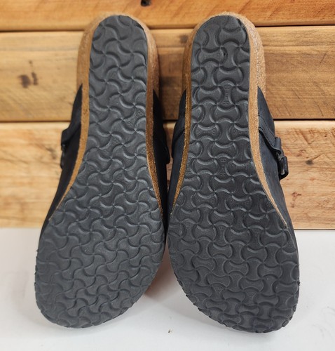 Birkenstock Papillio Bauchtasche Anthrazit Leder Clog Keilabsatz in Schwarz Größe 40 - Bild 18 von 20