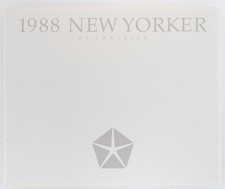 1988 Chrysler New Yorker Dealer Sales Brochure NOS Fifth Avenue Newport Catalog