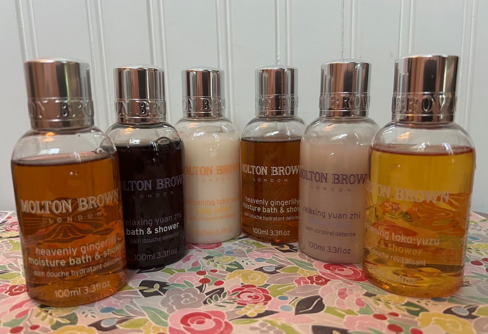 6 MOLTON BROWN BODY CREAM - LOTION - BATH & SHOWER 3.3oz each