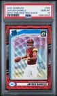 2024 PANINI DONRUSS OPTIC PREVIEW-RED WAVE #389 JAYDEN DANIELS ROOKIE RC PSA 10