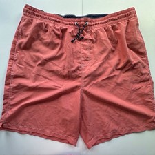 Old Navy coral pull on swim trunks men  s XXL drawstring side  back pockets