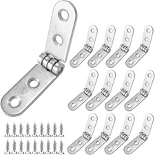 12 Pcs 180 Degree Hinges,Small Folding Flip Hinges for Wood,CabinetCupboard Door