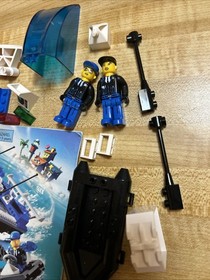 LEGO 4669 Turbo-Charged Police Boat For Parts 2 Minifigures Manual Zodiac Canopy