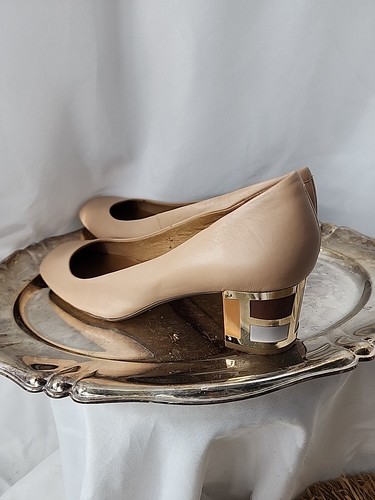 Nina Originals Size 8 Square Toe Colorblock Heel - Picture 2 of 18