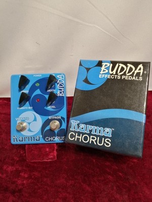 BUDDA Karma Chorus Vibrato Guitar Effects Pedal Blend Control Used
