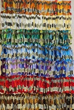 Huge Lot of 470 DMC Embroidery Floss Skeins Cross Stitch Thread Mixed Colors