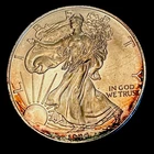 1999  American 1 Oz Silver Eagle -lite Tone Awesome Unc Condition - Comb Ship