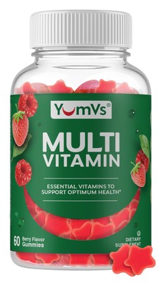 YumVs Complete Multivitamin and Multimineral for Adults Jellies, Raspberry, 6...