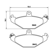 Plaquette de frein Chrysler VIPER