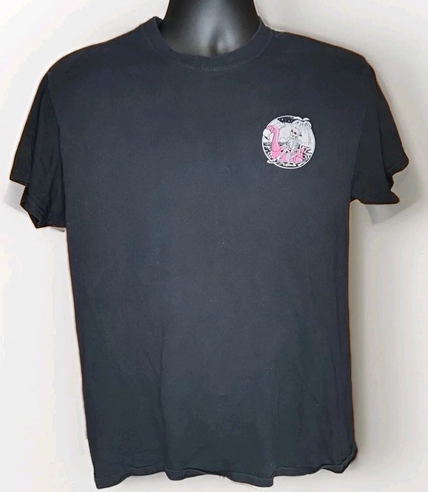 Auténtica Camiseta Retrofit Marca Para Hombre Negra Todo Lavado Talla Mediana Informal Foto 2 de 3