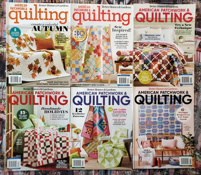 American Patchwork & Quilting magazines 2022-2024 patterns Lot of 6