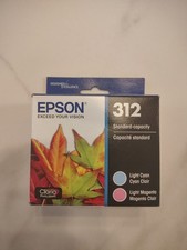Genuine Epson 312 Standard Capacity Ink Cartridges 2 Color C/M 11/2028 NEW