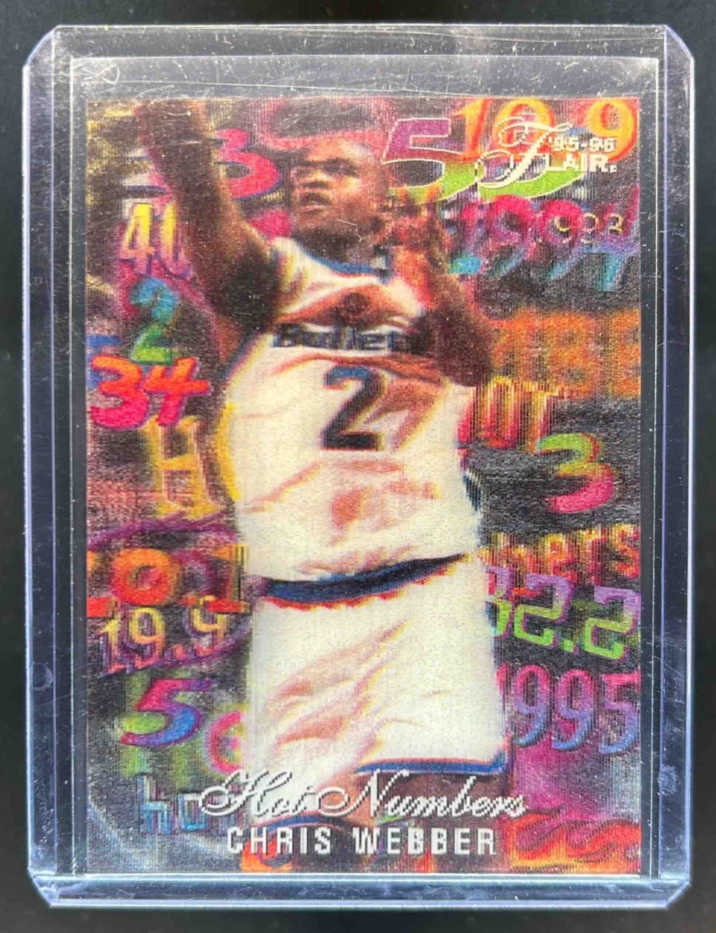 1995-96 Fleer Flair Chris Webber Hot Numbers #15 Bullets