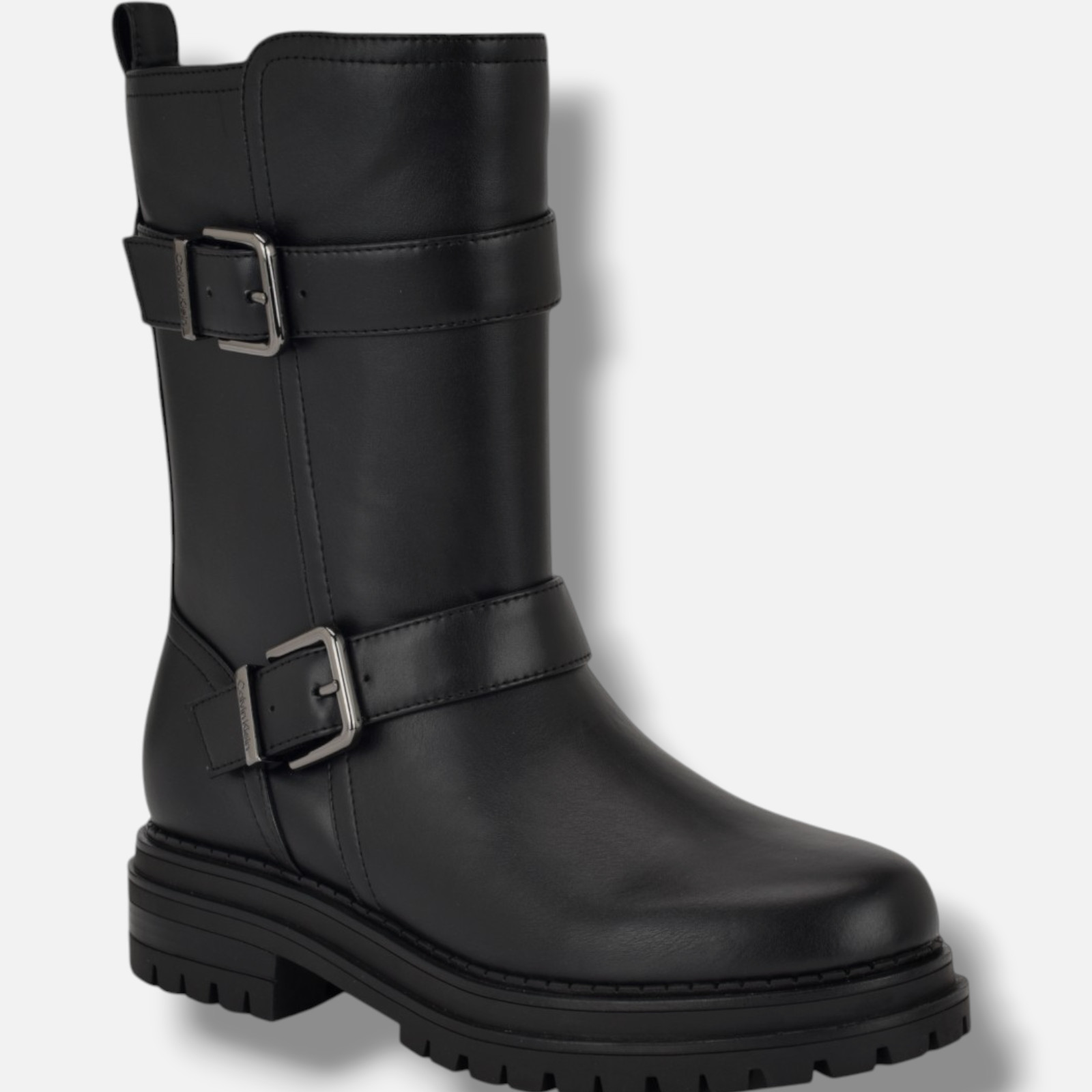 Calvin Klein Women's Black Galivan Almond Toe Casual Booties Shoe Size 7.5M