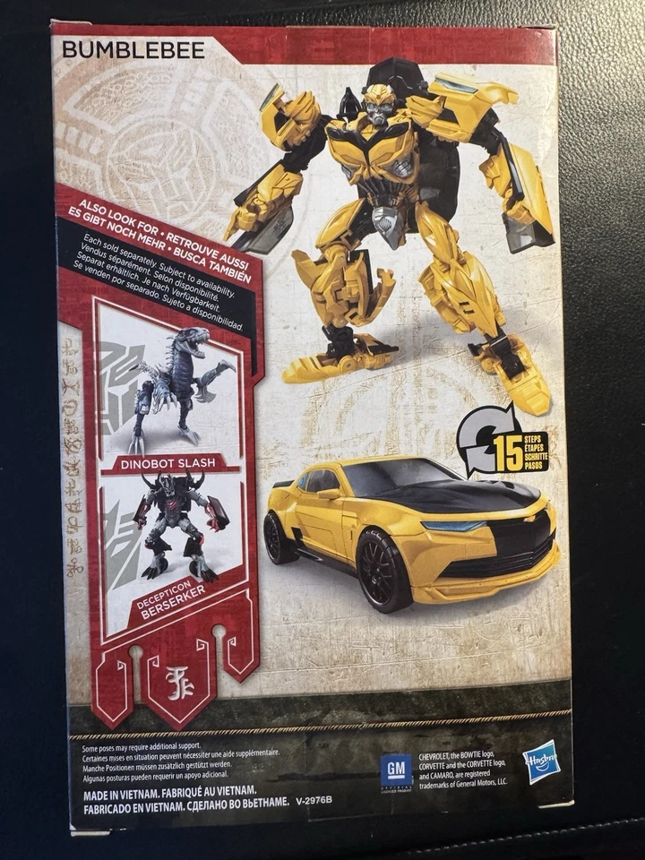 NEW 2016 TRANSFORMERS BUMBLEBEE LAST KNIGHT PREMIER EDITION HASBRO SEALED - Immagine 2 di 4