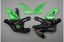 Commandes Reculées Racing Vertes SUZUKI SV SVX 650 SV650X SV650 WCX 2016-2025